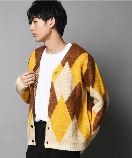 gakkin 浮蓮華 JACQUARD MOHAIR KNIT CARDIGAN - メルカリ GAKKIN