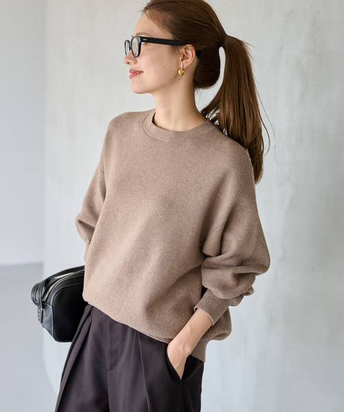 セール】≪WEB限定 / 追加≫カシミヤ混ニットプルオーバー（ニット