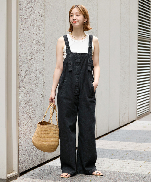 追加》【WEB限定】デニムオーバーオール（サロペット/オーバーオール