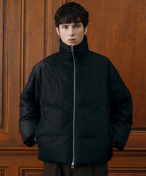 セール】【LURAKU】Stand-Neck Padded Blouson/スタンドネック中綿