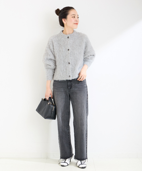 B.C STOCK（ベーセーストック）の「フェザーショートカーディガン