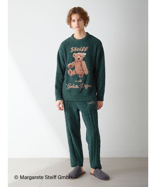 セール】【Steiff】【HOMME】パウダーネップジャガードプルオーバー