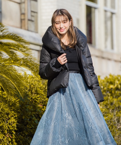 QUEENS COURT（クイーンズコート）の「ショールカラーショートダウン