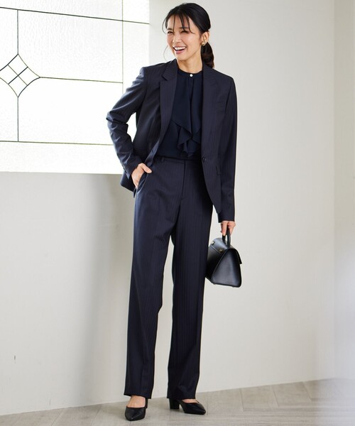 セットアップ対応/新色追加】ラフィーネウール フルレングスパンツ