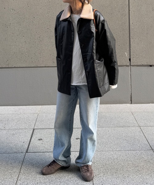 セール】ボアカラーレザージャケット(chiica select) / ライダース