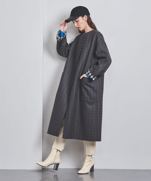 UNITED ARROWS（ユナイテッドアローズ）の「ダブルフェイス ノーカラー