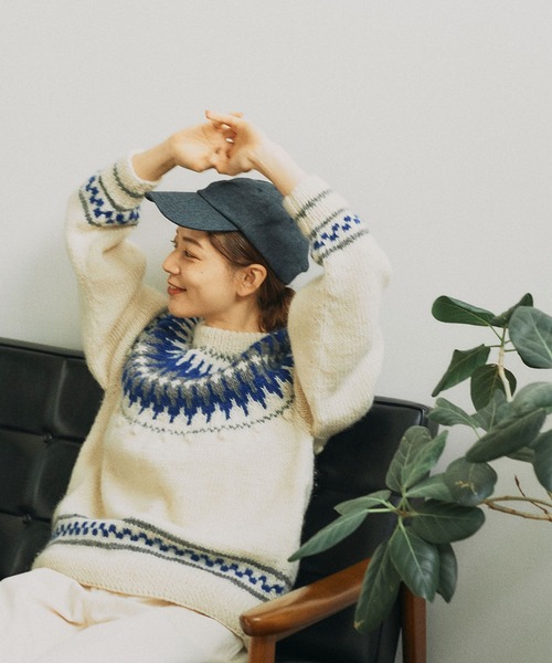 PAR ICI（パーリッシィ）の「【WEB別注】ネパール手編み 求心ジャ