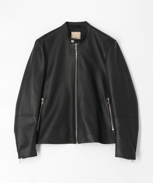 セール】【別注】DENIM×TOMORROWLAND ラムレザー シングルライダース