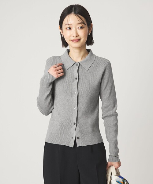 セール】＜1_OF MINE＞エリツキ リブ ニット（ニット/セーター