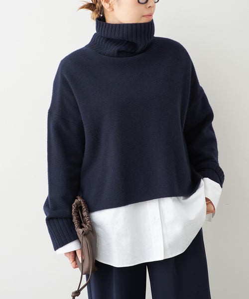 追加 *Cropped タートルネック ニット（ニット/セーター）｜Deuxieme