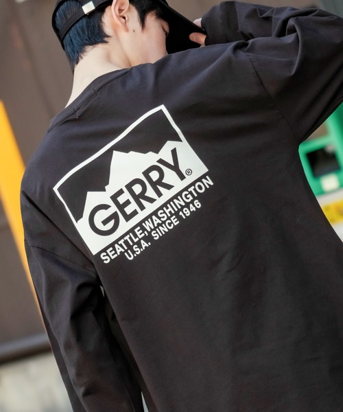 セール】【GERRY】別注 プリント/ワンポイント 刺しゅう 長袖Tシャツ