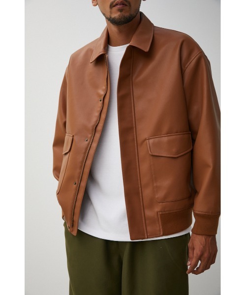 AZUL by moussy（アズールバイマウジー）の「FAUX LEATHER A-2 FLIGHT