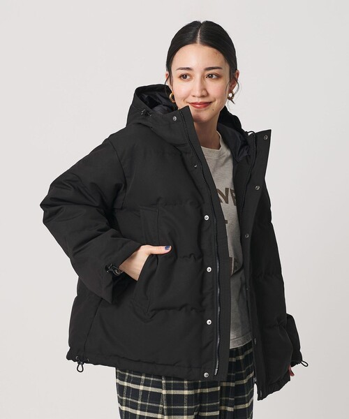 DANTON＞キルトダウン フードジャケット（ダウンジャケット/コート