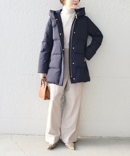 セール】*〈手洗い可能〉ショールカラー ミディ ダウン ◇（ダウン