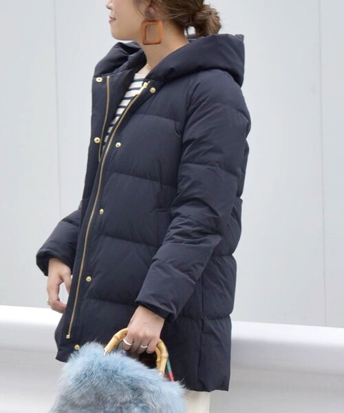 セール】*〈手洗い可能〉ショールカラー ミディ ダウン ◇（ダウン