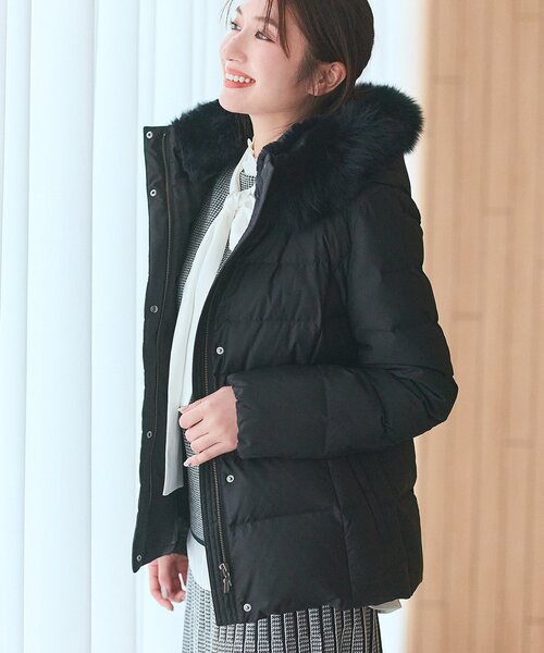 名品／撥水／抗菌防臭】ショート丈リサイクルダウンコート（ダウン