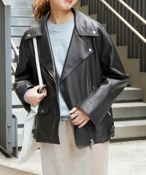 Spick & Span（スピックアンドスパン）の「レザーライダースジャケット