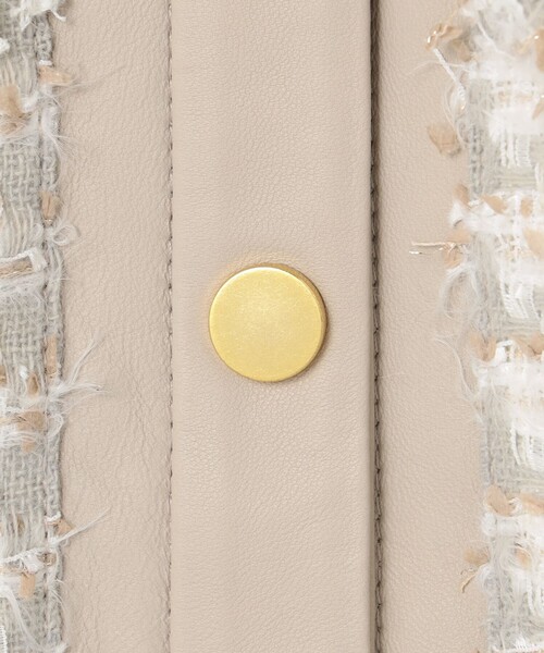 セール】ツイードポケットレザージャケット（ライダースジャケット