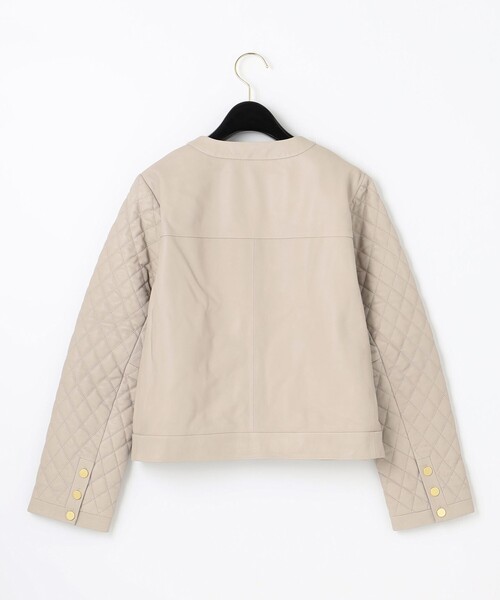 セール】ツイードポケットレザージャケット（ライダースジャケット