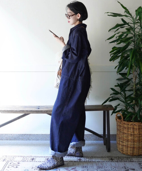 8OZデニム テーパーオールインワン（つなぎ/オールインワン）｜JOURNAL