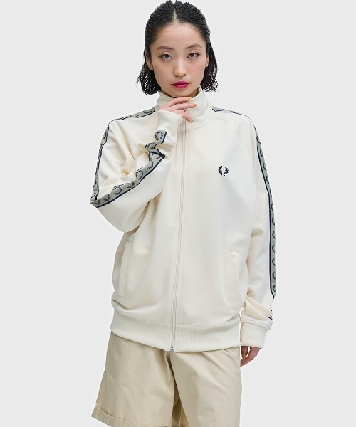 セール】Contrast Tape Track Jacket／フレッドペリートラック