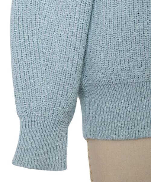 Drawer（ドゥロワー）の「Drawer 7G畦編みクルーネックプルオーバー