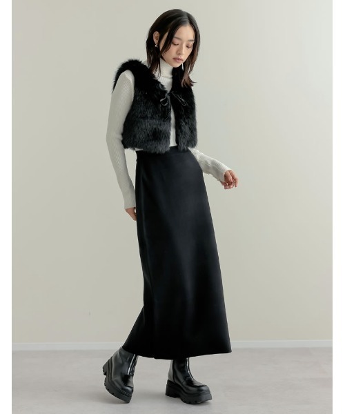 セール】[低身長サイズ有][洗濯機で洗える]ミラノリブナローニット