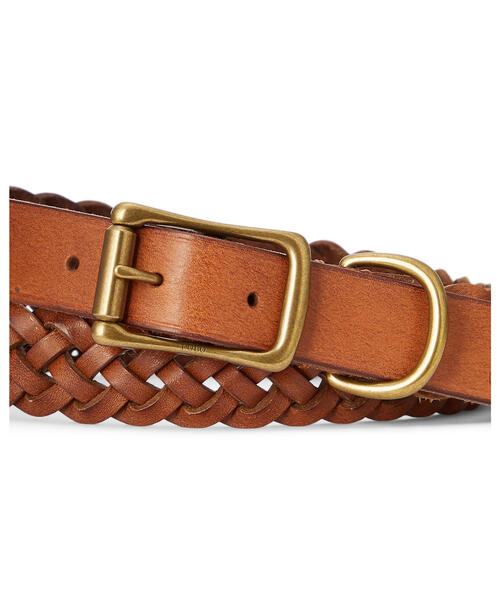 ブレーデッド レザー ベルト（ベルト）｜POLO RALPH LAUREN（ポロ