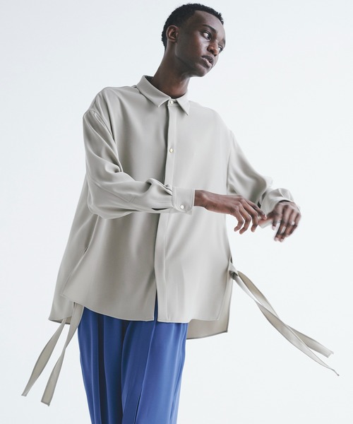 CULLNI（クルニ）の「22-SS-004 リボンベルトシャツ（シャツ/ブラウス