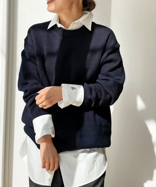 Deuxieme Classe（ドゥーズィエムクラス）の「Lily sof クルーネック