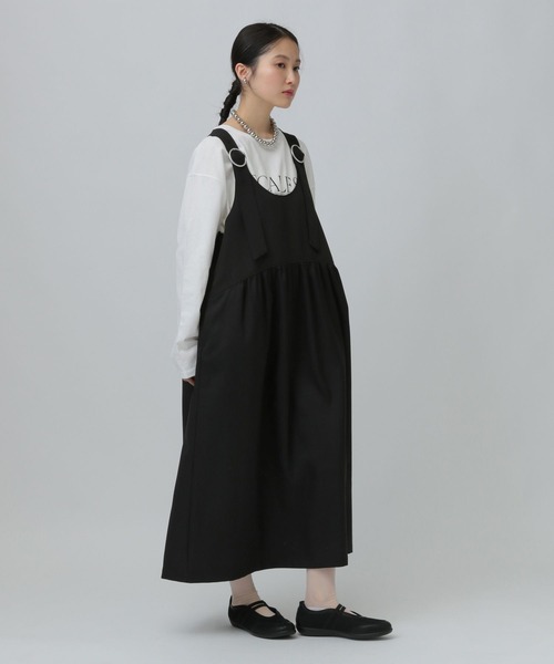 セール】異素材ジャンスカ 634557（ジャンパースカート）｜LEPSIM