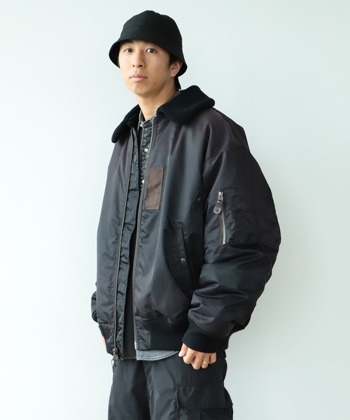 BEAMS（ビームス）の「BEAMS / ビッグ フェード ミリタリーブルゾン