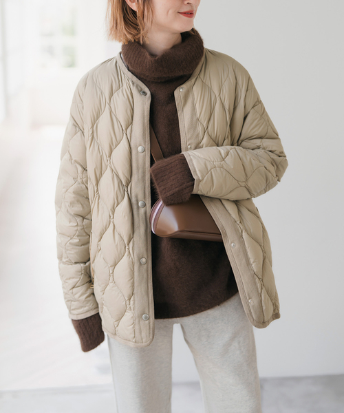 追加2》TAION / タイオン *Spick別注キルティングブルゾン（ダウン