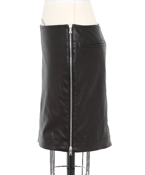 Drawer（ドゥロワー）の「Drawer PRE レザースカート（スカート）」 - WEAR