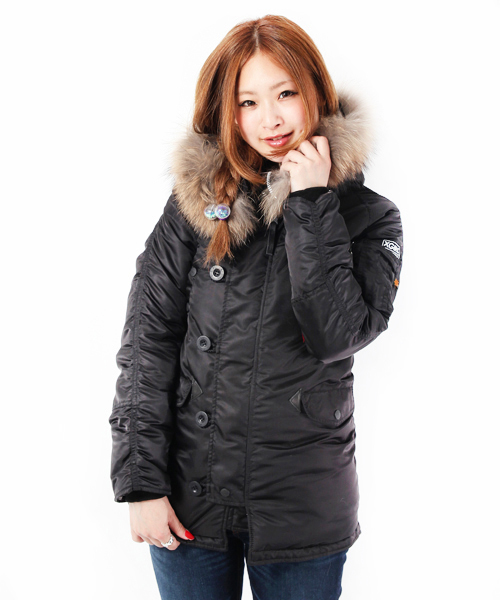 X-girl（エックスガール）の「X-girl×ALPHA N3-B（ミリタリー