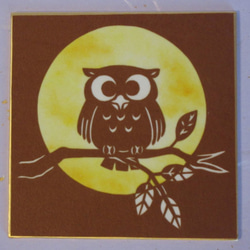 フクロウ（梟） 切り絵 のおすすめ人気通販｜Creema(クリーマ