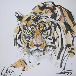 虎の油絵原画F30号 絵画 mimoza 通販 13154101｜Creema(クリーマ