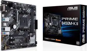 ASUS Prime B450M-A II AMD AM4 (Ryzen 5000, 3rd/2nd/1st Gen Ryzen