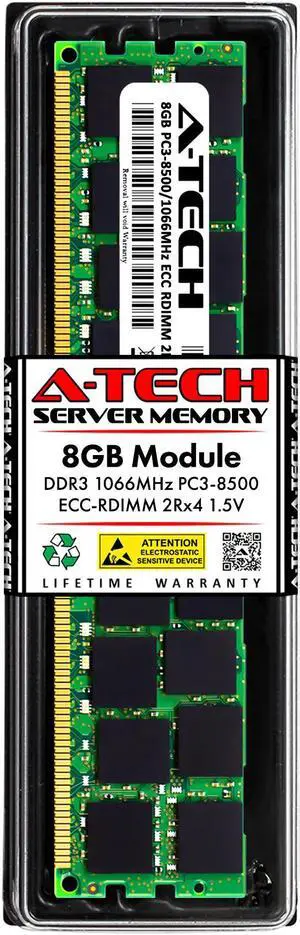 A-Tech 16GB 2Rx4 PC3-12800R DDR3 1600 MHz ECC RDIMM 1.5V ECC
