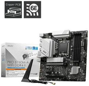 MSI PRO B760M-A DDR4 II LGA 1700 Intel B750 SATA 6Gb/s mATX