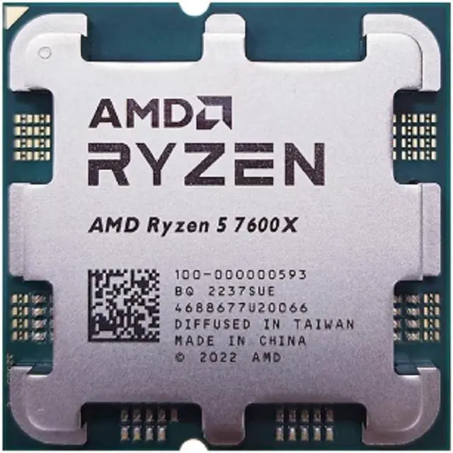 AMD Ryzen 5 7600X - 6-Core 4.7 GHz - Socket AM5 - 105W Desktop