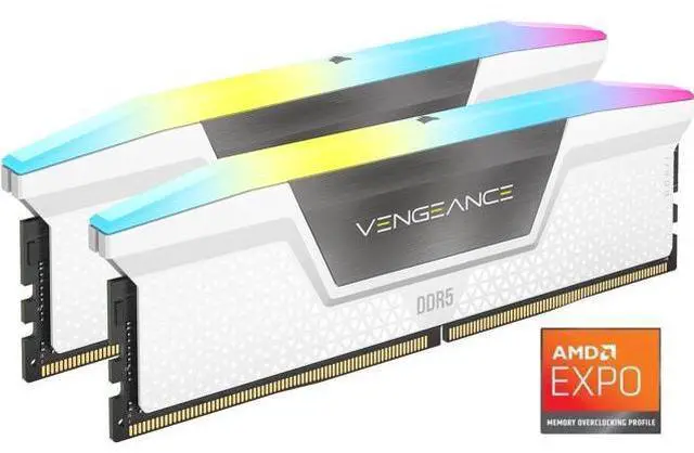 CORSAIR Vengeance RGB 32GB (2 x 16GB) 288-Pin PC RAM DDR5 6000