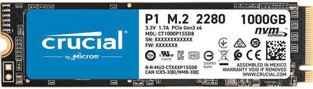 Crucial P1 1TB 3D NAND NVMe PCIe Internal SSD - Newegg.ca