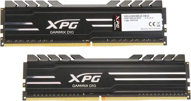 XPG GAMMIX D10 16GB (2 x 8GB) DDR4 3200 (PC4 25600) Desktop Memory