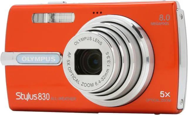 OLYMPUS Stylus 830 Orange 8.0 MP Digital Camera - Newegg.com