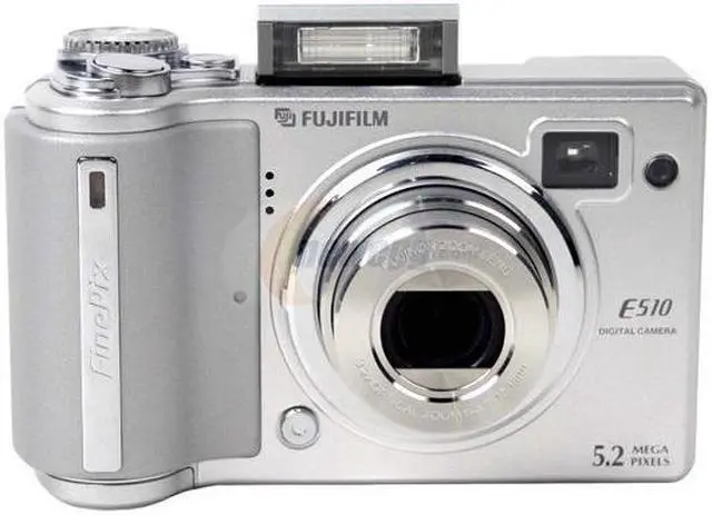 FUJIFILM FinePix E510 Silver 5.2MP 28mm Wide Angle Digital Camera