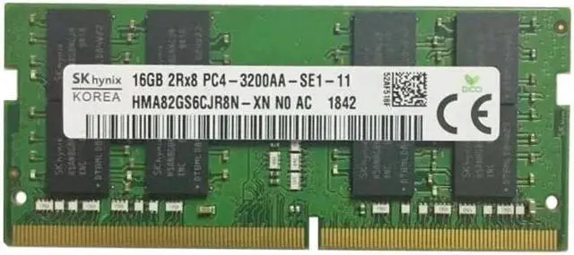 SK Hynix HMA82GS6CJR8N-XN 16GB DDR4 3200 16GB 2Rx8 PC4-3200AA-SE1