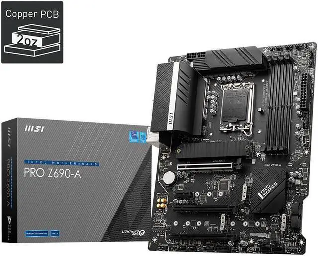 Refurbished: MSI Pro Z690-A Intel LGA 1200 DDR5 Motherboard