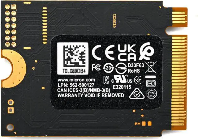 2TB Micron 2400 M.2 2230 NVMe PCIe 4.0x4 SSD MTFDKBK2T0QFM