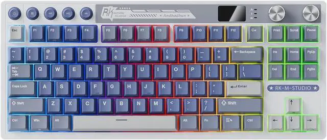 RK ROYAL KLUDGE M87 Wireless Gaming Keyboard, 2.4Ghz/Bluetooth/USB